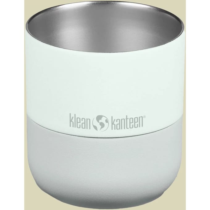 Klean Kanteen Rise Lowball 236ml - Slide Lid Barely Blue- Geïsoleerde drinkbeker - 90% recycled RVS
