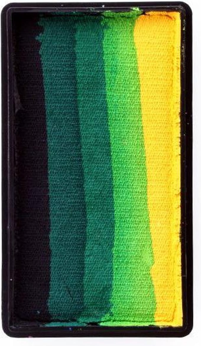Splitcake zwart-groen tinten-geel 28gram