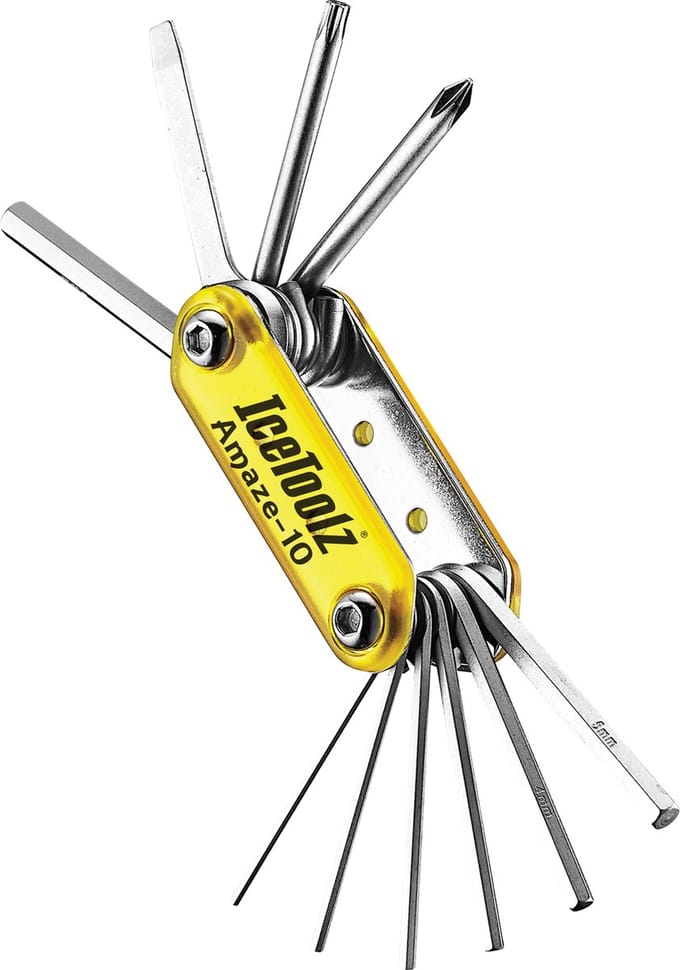 IceToolz Multitool - 10-delig - Compact - Staal - Voor Fietsonderhoud
