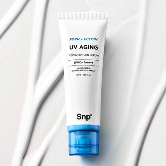 [SNP] PDRN Ectoin UV Aging Recovery Sun Serum SPF 50+ PA++++ 50ml white