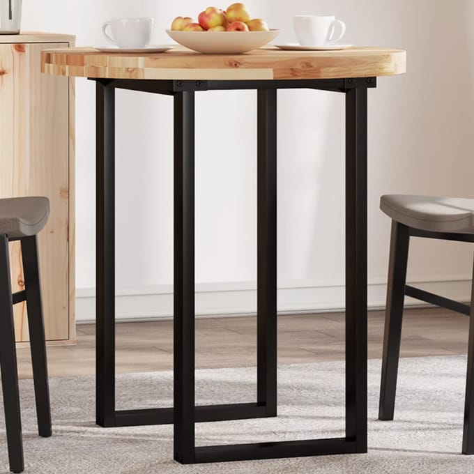 vidaXL - Tafelblad - rond - Ø - 70x4 - cm - massief - acaciahout