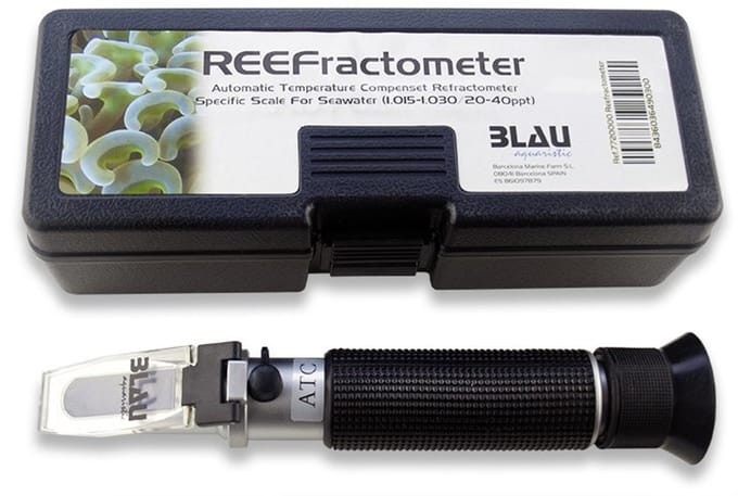 Blau Refractometer - Meet zoutgehalte zeewater - Met automatische temperatuurcorrectie