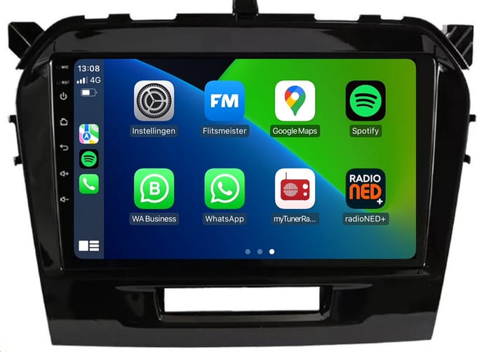 Carplay autoradio voor Suzuki Vitara | 2015 t/m 2023 | Android 13 | Draadloos Apple Carplay & Android Auto | 2GB + 32GB | 8-Core processor | Davilon | 2025 model | 2015 2016 2017 2018 2019 2020 2021 2022 2023 | Bluetooth & Wifi