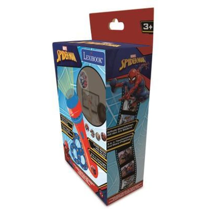 Lexibook Spider Man Stories Projector projectie-zaklamp met 24 plaatjes Lampen