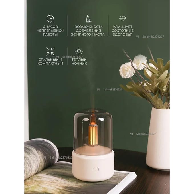 Xiaomi Ultrasone Aroma Diffuser A43846363486384684648, wit EU Plug wit