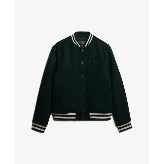 Superdry - Varsity Monogram Bomberjack van Wolmix - Heren - Jassen