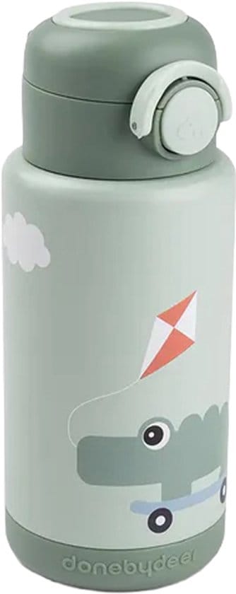 Done by Deer Thermo Fles - Playground - Groen - 340 ml