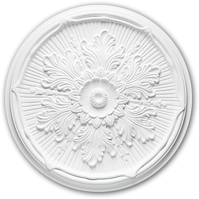 Plafond Rozet 156022 Profhome Sierelement plafond centrum neo-renaissance stijl wit Ø 52,5 cm