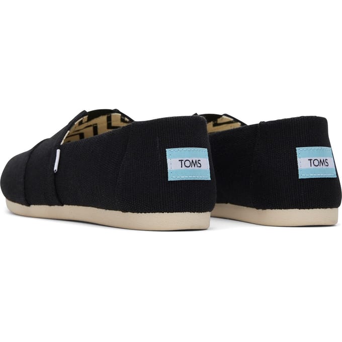 TOMS Alpargata Classic Katoenen Dames Zwarte Espadrilles