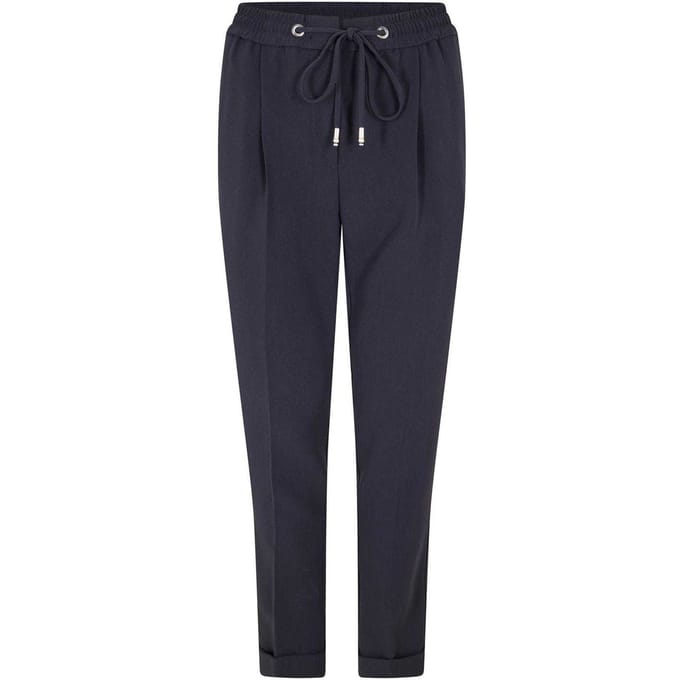 Boss Dames/Dames Tariyanah Broek met Rechte Pijpen (Donkerblauw)