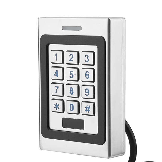 Système de contrôle d'accès de porte de sécurité à clavier avec carte RFID IP67 white