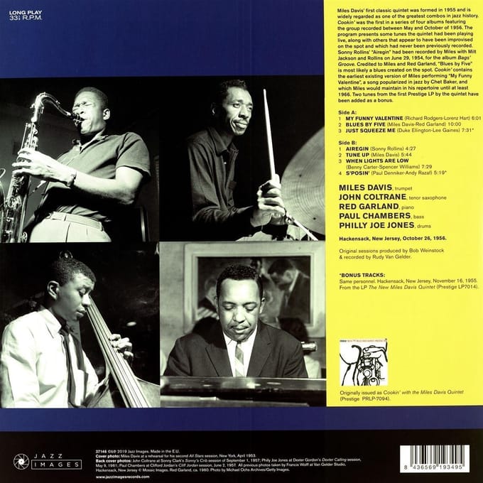 Miles Davis - Cookin  (Colored LP)