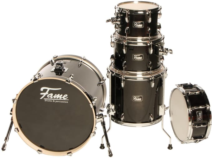 Fame Stage Series Shell Set Studio Satin Black - Drum ketel set