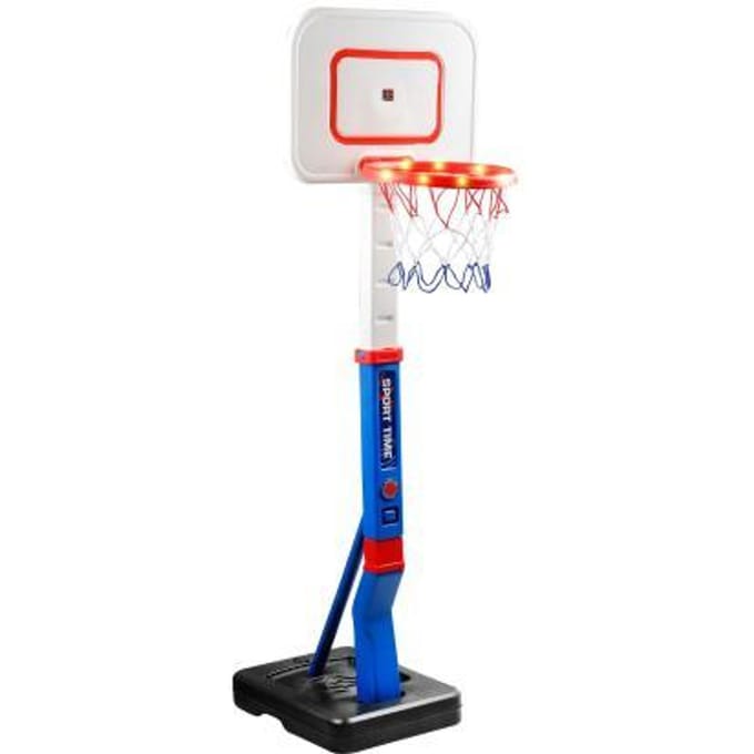 Junior basketset 1,38 met bal en electonische scorebord Basketbal