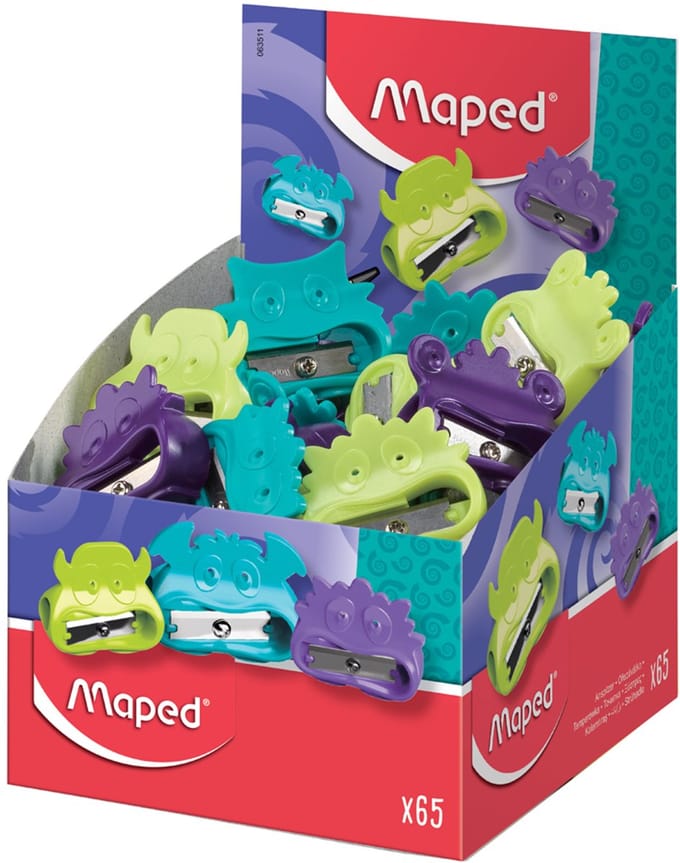Maped Slijper Vivo Monsters, kunststof, displayverpakking 65 stuks