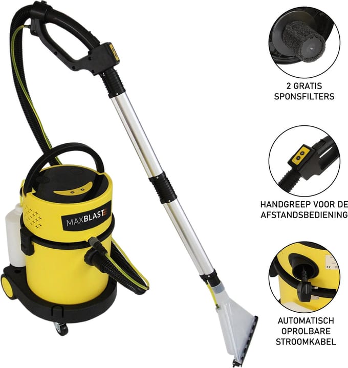 Maxblast nat- en droogzuiger - grijs - 20 l - met hepa-filter