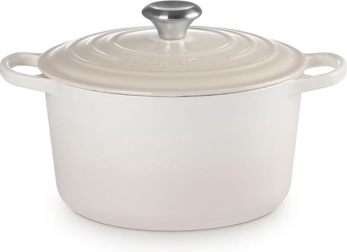 Le Creuset Braadpan hoog Meringue 24cm - 5 liter