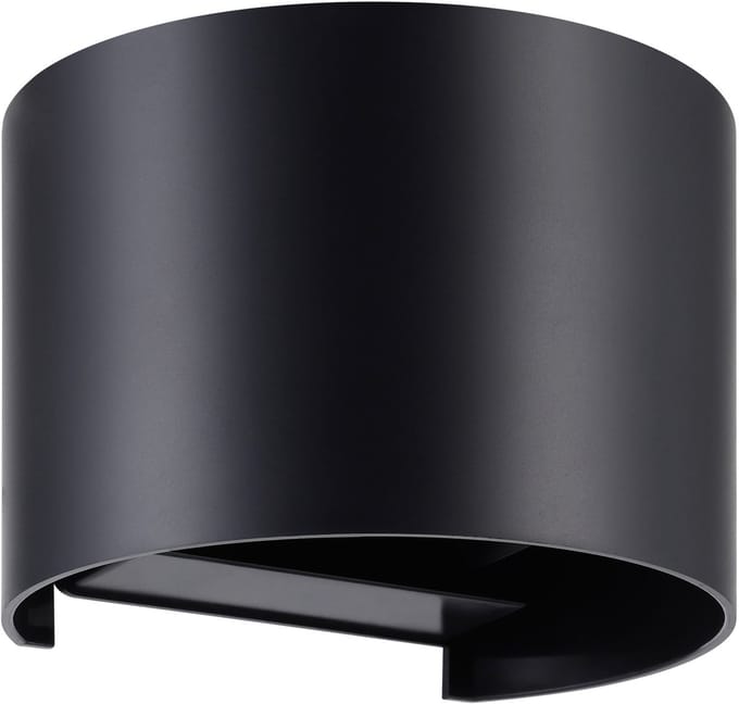 EGLO Barcarola-E Wandlamp Buiten - LED - 13 cm - Zwart/Transparant