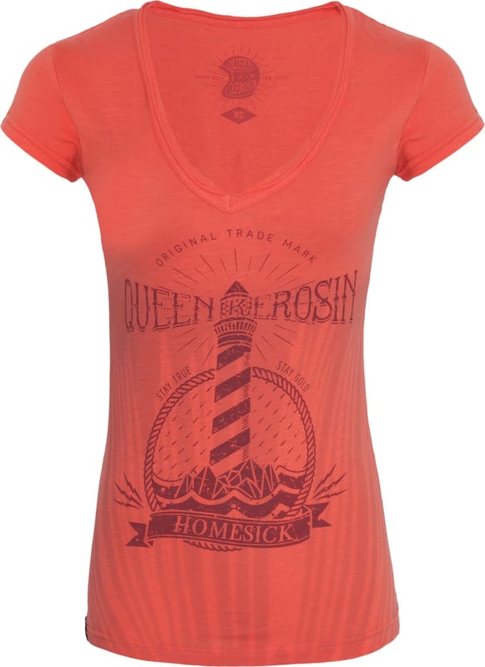 King Kerosin Dames-T-shirt Homesick Watercolour Grape