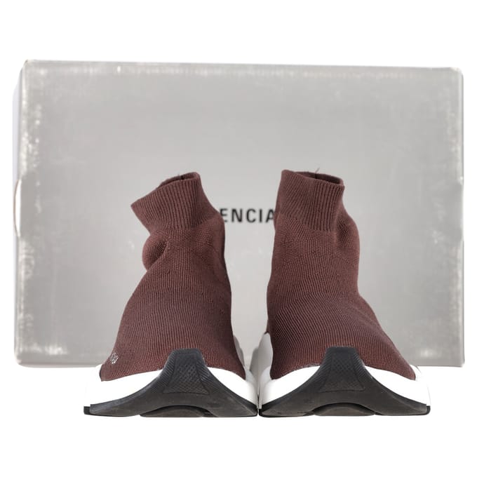 Balenciaga Speed 2.0 Sneakers in Bruin Polyester