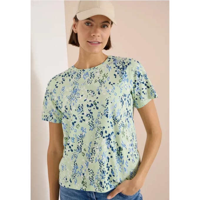 Shirt met ronde hals en opdruk