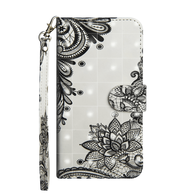 Mocaa Samsung Galaxy A41 Shiny Bookcase Kant Design Meerkleurig