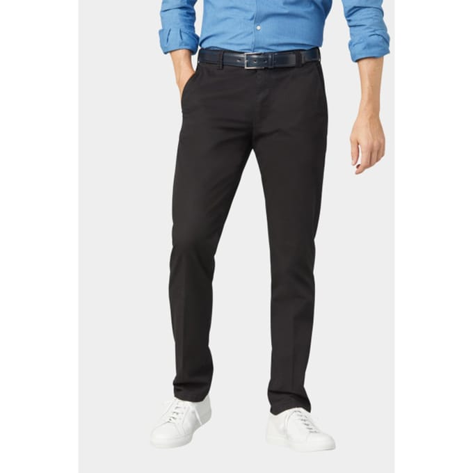 Meyer Broek Bonn Constant Color Cotton Flat-Front Zwart / male