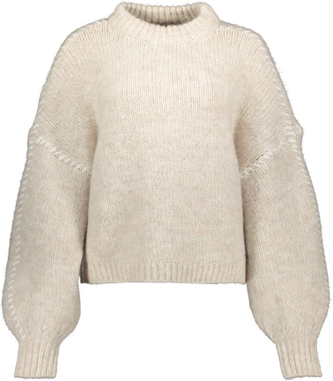 Vero Moda Trui Vmzen Ls O-neck Pullover Ga Exp Rep 10319990 Birch/melange Dames Maat - M