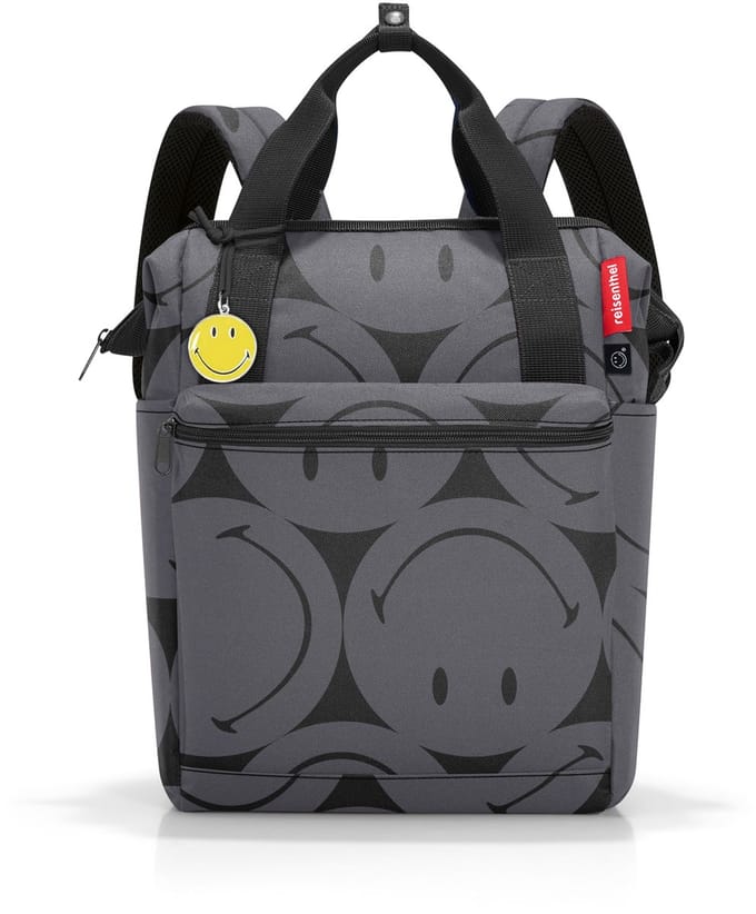 Reisenthel Allrounder R Schouder/ Rugtas - 12L - Smiley® Grijs