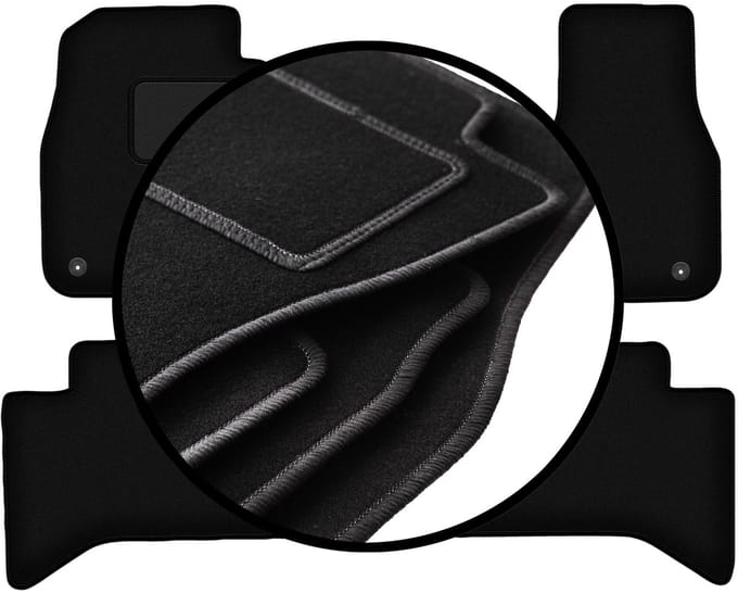 Complete set veloursmatten voor: Dodge RAM short DJ (2009-2019)