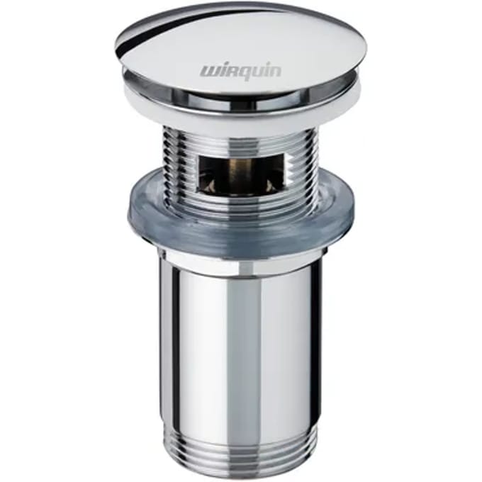 Wirquin Afvoerplug Lang 100-119mm Chroom Met Clickwaste