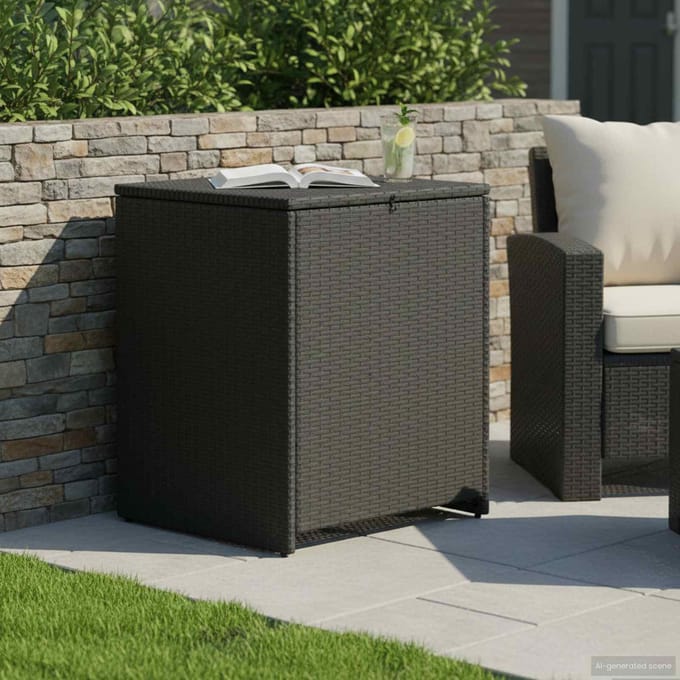 vidaXL - Kussenbox - 55 - x - 55 - x - 69 - cm - staal