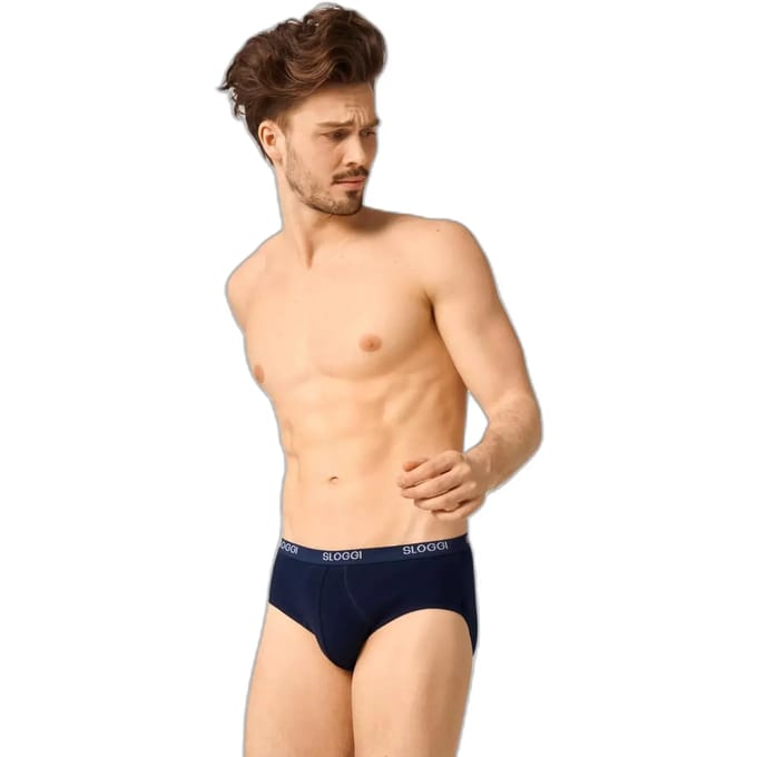 sloggi men Basic Heren Midi slip - Night Blue