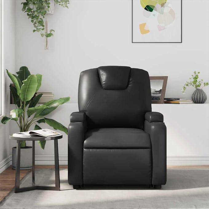 vidaXL - Massagestoel - verstelbaar - kunstleer - zwart