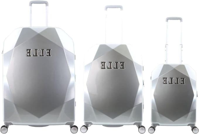 Harde Koffer Set - Reis Trolley - Veilig Reizen - 3 Delig - Telescopisch Handvat - Zilver