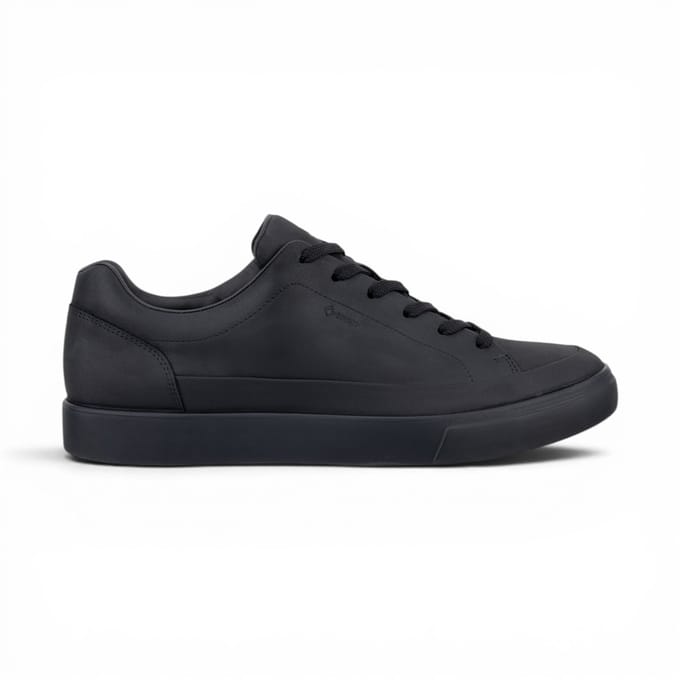 Ecco Zwarte Leren Waterdichte Sneaker Sneakers Schoenen voor Mannen - Soft 10