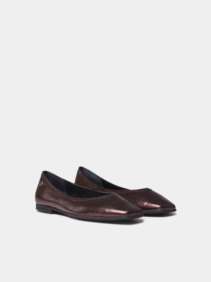 Damesballerina's van glanzend leer | MELISA-MT