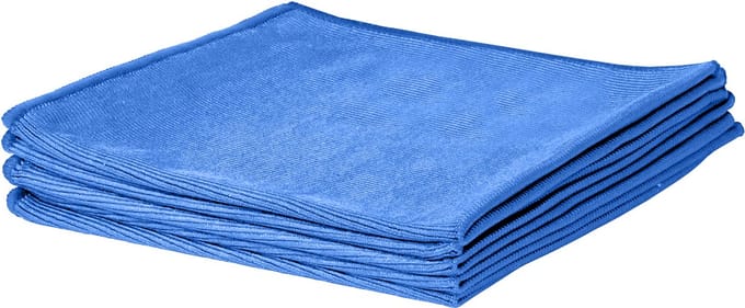 Glasdoek - 5-pack - Microvezeldoek - Glansdoek - 40x40cm - blauw