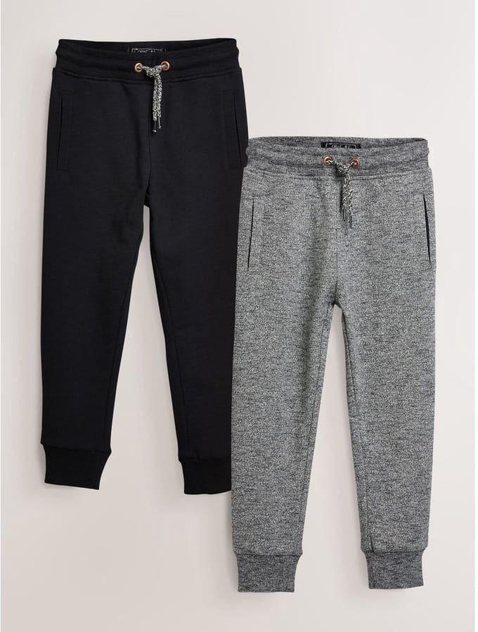 Next - Jongens - Set van 2 slim-fit joggingbroeken - Grijs