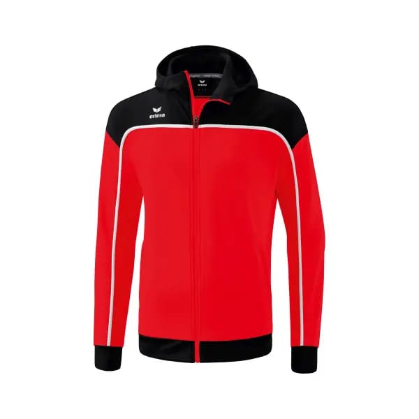 Erima Change Trainingsjack Met Capuchon Kinderen - Wit / Zwart / Rood | Maat: 140