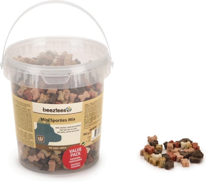 Beeztees mini sporties mix - hondensnack - 500 gram