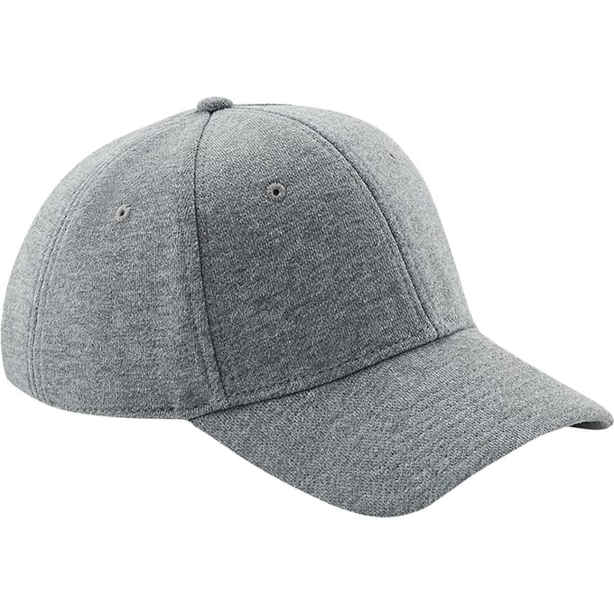 Beechfield Unisex Jersey Athleisure Baseball Cap (Heide Grijs)