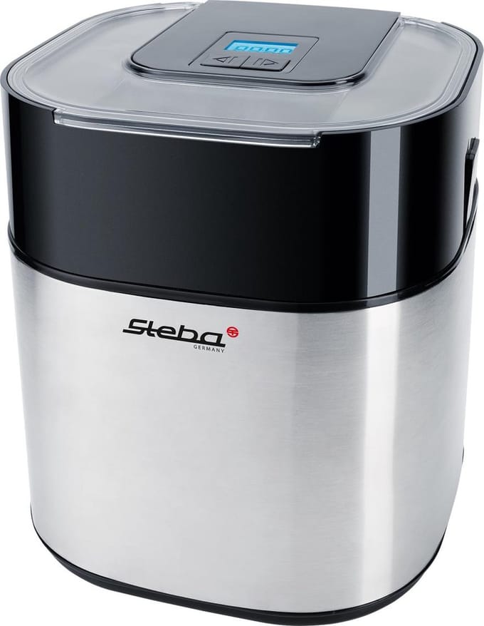Steba IC30 - Roomijsmachine met vrieskom - RVS behuizing- 1,5 Liter - timer - LCD display - BPA vrij