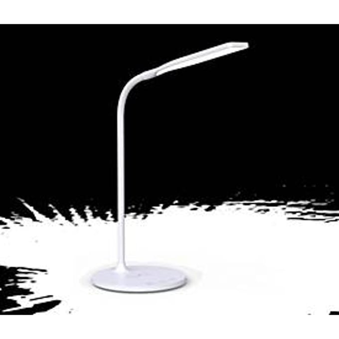 meet by Paperflow IRENE LED tafellamp wit, 300 lm, flexibele arm, Qi-oplader, CCT-modus
