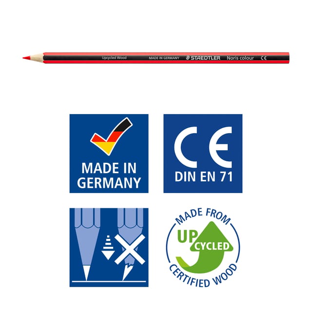 Kleurpotloden Staedtler Noris 12kl-3 slijpers gratis classpack 144st