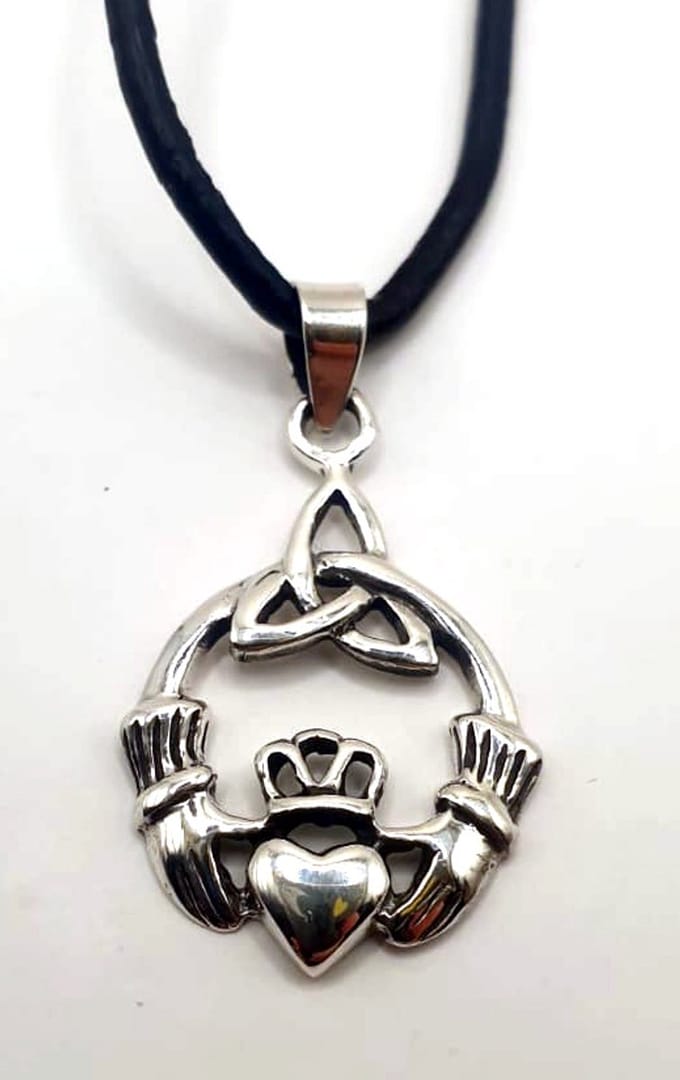 Zilveren claddagh hanger(35602-V)