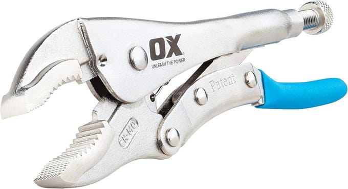 Verstelbare Griptang met Gebogen Bek - 9 Inch IJzersterk Gereedschap