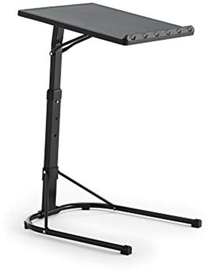 Bijzettafel - Multitable Klaptafel - Flexibele Werkplek - In Drie Hoogtes Verstelbaar - 43 x 43 x 73 cm - Zwart