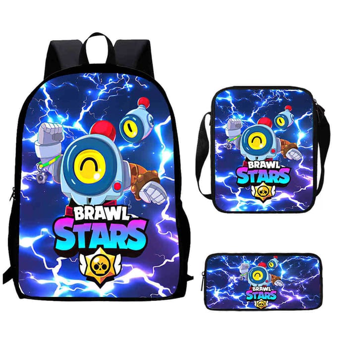 Brawl Stars Schooltas Hoge Definitie Print Multi-Functioneel Lichtgewicht Rugzak