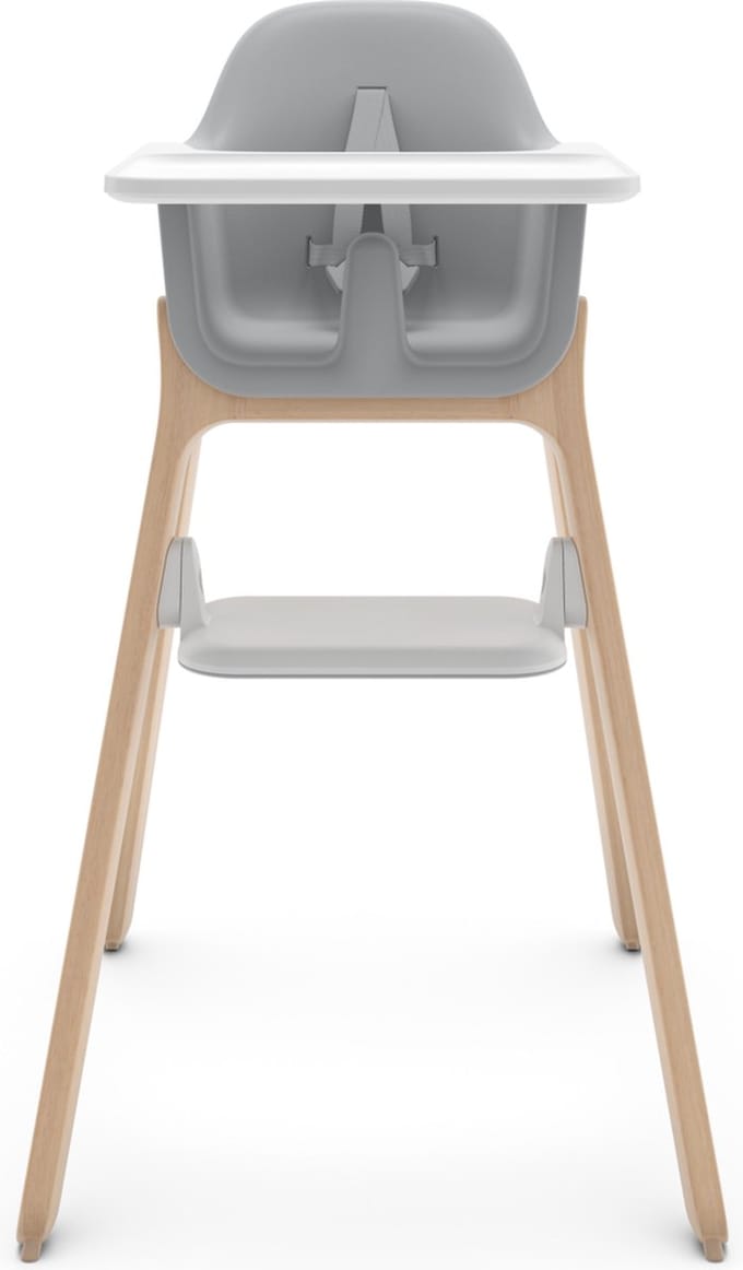 UPPAbaby Ciro Chloe - Kinderstoel - Grijs - Hout - Verstelbare Voetensteun - Afneembaar Eetblad